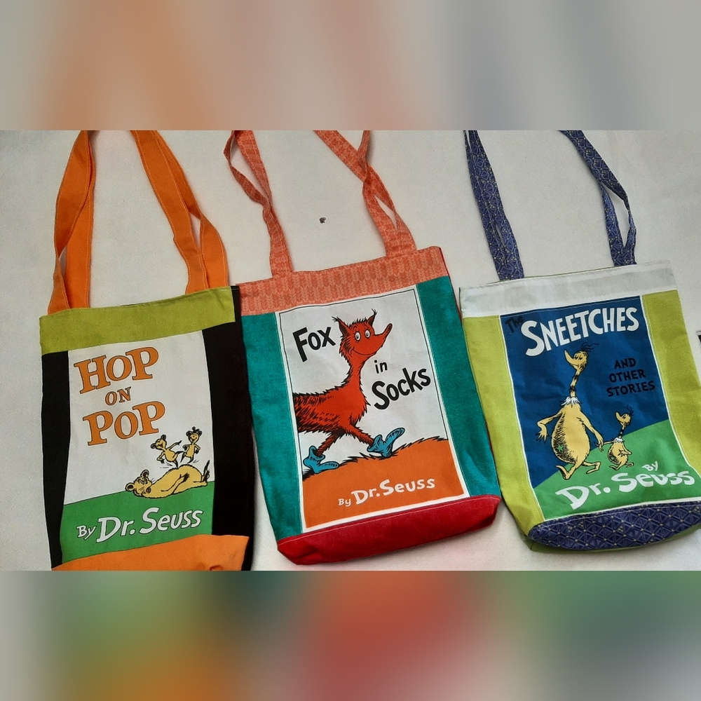 Lot of 3 NWOT Dr Seuss Book Bags
